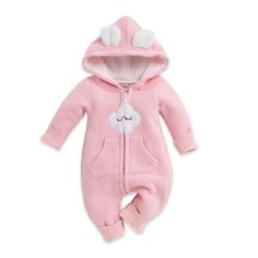 PatPat guarantees you only quality merchandise. Size: Newborn.  Color: Pink.  Gender: unisex.  Age Group: infant. Newborn Outfits Girl, Onesies For Babies, Pink Newborn, Cute Sleepwear, Toddler Winter, Baby Jumpsuit, Baby Pajamas, Long Romper, Baby Comforter