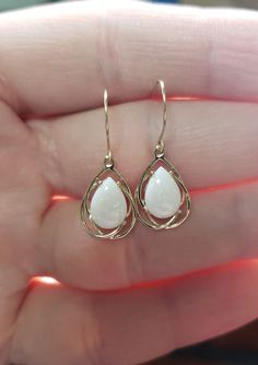 This is a beautiful pear teardrop design earrings that is handmade brand new. It is set in real Solid 14Kt Gold. You can choose if you want 14Kt White Gold, 14Kt Yellow Gold or 14Kt Rose Gold. I have these earrings available with all gemstones that you can see in my store. This is the perfect gift for mom, wife, fiancee, girlfriend, valentine, daughter, family or friend. It is a special gift for mother's day, valentine's day, wedding, bridesmaid, anniversary, birthday, Christmas, Easter, New Yea Formal White Teardrop Pendant Earrings, White Teardrop Pendant Earrings For Formal Occasions, Elegant White Teardrop Earrings, Elegant White Pear-shaped Teardrop Earrings, Teardrop Earrings For Anniversary, Elegant Pierced Teardrop Earrings, White Drop Teardrop Earrings For Formal Occasions, White Teardrop Earrings For Formal Occasions, White Pear-shaped Teardrop Earrings For Anniversary