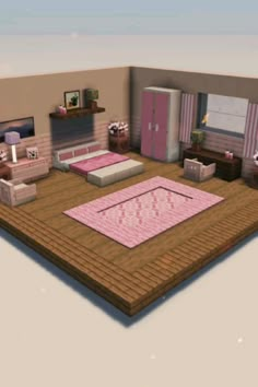 #minecraft #build #building #games #videogames #room #inspiration #aesthetic #coquette #style #mine Minecraft House Bedroom, Pink Houses In Minecraft, Closet Minecraft Ideas, Minecraft Castle Decorations, Pink Room Minecraft, Heart House Minecraft, Pink Minecraft Bedroom, Coquette Minecraft House, Minecraft Houses Layout