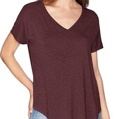 Daily Ritual Women's Jersey Relaxed-Fit Short-Sleeve V-Neck Longline T-Shirt Xxl Nwt Cotton Stretch V-neck Short Sleeve Top, Casual Stretch V-neck Top With Short Sleeves, Casual V-neck Top With Relaxed Fit, Fall V-neck T-shirt, Trendy V-neck T-shirt For Fall, Trendy Stretch V-neck Short Sleeve Top, Trendy Stretch Short Sleeve V-neck Top, Trendy V-neck Short Sleeve Stretch Top, Trendy V-neck Short Sleeve Top With Stretch