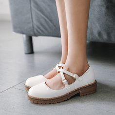 Heel Height: 3.5cm Platform Height: 1 cm Style: Fashion,Korean Occasion: Casual,Party/Club,Office/Career,Dress Season: Spring,Summer,Fall/Autumn,Winter Package Contents: 1 x Shoes (Pair) Size Guide: 34 = foot length 21.5-22cm (Foot width=8-8.5cm) 35 = foot length 22-22.5cm (Foot width=8.5cm) 36 = foot length 22.5-23cm (Foot width=8.5-9cm) 37 = foot length 23-23.5cm (Foot width=9cm) 38 = foot length 23.5-24cm (Foot width=9-9.5cm) 39 = foot length 24-24.5cm (Foot width=9.5-10cm) 40 = foot length 2 Club Office, Black Pumps Heels, Ankle Strap Wedges, White Pumps, Career Dress, Shoes Heels Pumps, Fashion Korean, Heel Pumps, Casual Party