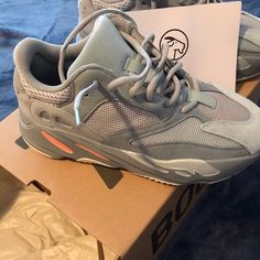 Worn Once Looks Brand New 100% Authentic Purchased On Goat.Com Adidas Shoes Yeezy, Shoes Yeezy, Adidas Orange, Yeezy 700, Orange Grey, Hoka Running Shoes, Adidas Shoes, Adidas Women, Womens Shoes Sneakers