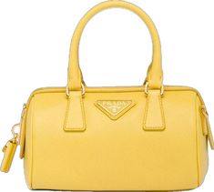 Prada Leather, Handle Bag, Leather Top, Top Handle, Prada, Top Handle Bag, Collage, Yellow, Leather