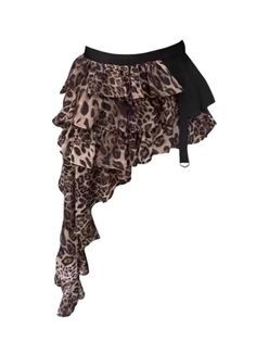 Daiiibabyyy 2024 Leopard Print Half Skirt For Women's Summer Hip Covering Skirt High Waist Slim Out Sleeveless Sexy Nightclubwea Streetwear Long Skirt Suits, Performance Outfits, Ruffle Mini Skirt, Printed Pleated Skirt, Skirt High Waist, Half Skirt, Sewing Project, Performance Outfit, Streetwear Women