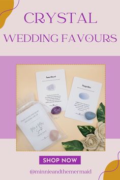 the crystal wedding favors are on sale now