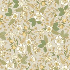 an image of a floral wallpaper pattern