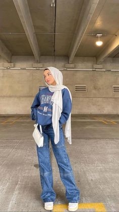 Hijabi Aesthetic Outfits, Hijab Streetwear, Haircut Selfie, Photo Hijab, Estilo Hijab, Hijab Look