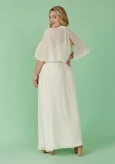 Wrapped in Rapture Maxi Dress | ModCloth Halter Neckline, White Maxi Dresses, Sheer Sleeves, Precious Moments, First Look, Blush Pink, Floor Length, Wrap Dress, Vintage Inspired