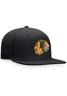 Wear your Blackhawks style with pride in this Chicago Blackhawks  Black Retro Core Snapback Hat! This Chicago Blackhawks Snapback Hat features a front embroidered team logo. Go Blackhawks! Fanatics Core Snapback Hat, Front embroidered team logo, 6-panel design with eyelets, Plastic snapback, Adjustable Closure, Polyester material, Polyester, Wipe clean with cloth or cleaning kit, 4 Snapback Trucker Hat With Team Logo, Fan Merchandise Snapback Hat With Team Logo, Sports Fan Snapback Baseball Cap For Fan Merchandise, Snapback Fitted Hat With Team Logo, Sports Fan Snapback Baseball Cap, Sports Fan Snapback Hat For Streetwear With Flat Brim, Adjustable Snapback Cap With Team Logo, Sports Fan Snapback Hat With Flat Brim For Streetwear, Adjustable Snapback Hat With Team Logo