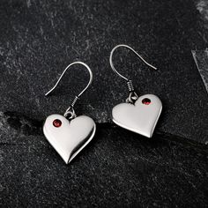 Weight: 3.25 gWidth: 12 mmHeight: 12.8 mmThickness: 1.8 mmMaterial: Plating Color: Silver Silver Earrings Online, Sweet Earrings, I Love Heart, Online Earrings, Anniversary Sale, Elegant Earrings, Heart Design, Quality Jewelry, Sterling Silver Earrings