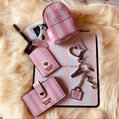 1) Luggage Tag 1) Keychain Backpack 1)Victoria’s Secret Keychain 1) Accordion Creditcard Holder Victoria Secret Backpack, Secret Wallet, Mirror Keychain, Rhinestone Keychain, Cute Luggage, Coin Purse Keychain, Girly Car Accessories, Love Keychain, Keychain Backpack