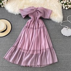 Purple A line short dress off shouler party dressFabric: soft chiffonColor: purpleSize(cm): S, M, L, XL(1inch=2.54cm)S length 101cm bust 78cm waist 66cmM length 102cm bust 82cm waist 70cmL length 103cm bust 86cm waist 74cm&ltp&gtXL length 104cm bust 90cm waist 78cm&lt/p&gt&ltbr/&gt&ltp&gtPlease check the size carefully when you choose items.&lt/p&gt&ltbr/&gt&ltp&gtFor more pictures of the dress, please contact us, thank you.&lt/p&gt&ltbr/&gt Summer Party Off Shoulder A-line Dress, Chic Pink Off Shoulder Prom Dress, Chic Solid Color Prom Dress, Summer Strapless Chiffon Dress With Ruffles, Summer Evening Mini Chiffon Dress, Summer A-line Chiffon Dress For Prom, Elegant Pink Off Shoulder Summer Dress, Summer Solid Color Chiffon Mini Dress, Summer Solid Color Chiffon Dress