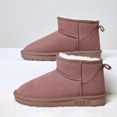 Vanessas Women's Short Boots Woman Comfortable Casual Snow Boots Female Non-slip Soft Flat Boots - Khaki non wool,8.5 Comfortable Slip-on Winter Boots, Casual Flat Winter Boots, Casual Warm Boots With Round Toe, Comfortable Closed Toe Winter Boots, Black Flat Boots, Boots Female, Boots Woman, Boots For Short Women, Flat Boots