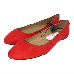 0221 Time And Tru Red Comfort Flat Size 7 Material: Fabric Upper We Typically Ship Same Or Next Business Day. Red Synthetic Flats With Flat Heel, Red Synthetic Flats, Casual Red Flats For Spring, Red Casual Synthetic Flats, Casual Red Synthetic Flats, Coach Loafers, Tory Burch Ballet Flats, Jelly Flats, Black And White Shoes