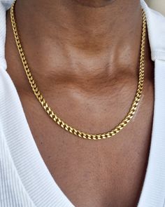 18k Gold plated Miami Cuban link chain necklace  Quality gold plated stainless steel chain. Water proof & sweat proof ◇5mm width ◇Lengths available: 18"  20" 22" 24" ◇Jewelry comes in an organic cotton pouch ◇Gift wrapping available at checkout 🥳 Womens chunky curb necklace chain - 18k gold Statement necklace - cuban chain for women Trendy Cuban Link Curb Chain Necklace, Trendy Curb Chain Cuban Link Necklace, Trendy Gold Cuban Link Chain Necklace, Everyday Gold Cuban Link Necklace, Everyday Adjustable Cuban Link Necklace, Gold Cuban Link Necklace As Gift, Gold Plated Cuban Link Chain Necklace, Cuban Link Gold Chain Necklace, Cuban Link Gold Chain Necklace For Gift