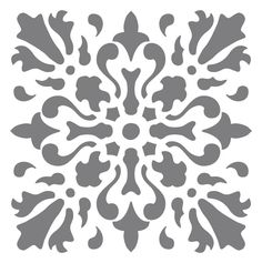 the stencil design is shown in grey on a white background