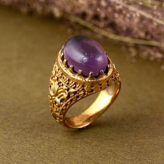 Natural Amethyst Ring, Designer Amethyst Ring, Handmade Gold plated Ring, Cute Women Wedding Ring, Statement Ring, Amethyst Jewelry,  Dimension :- JEWELRY CATEGORY:- HANDMADE RING PLATING:- 14k Gold Fill And Rose Gold Fill METAL: - 925 Silver And Brass RING SIZE:- ALL SIZES AVAILABLE Ring Quantity :- 1 Shipping:- All the parcels will be shipped with in 1-2 days of purchase... Payment:- We accept payment through PAYPAL only.... I make every effort to picture each item as realistic as I can but co Luxury Vintage Gold Amethyst Ring, Women Wedding Ring, Amethyst Jewelry, Plated Ring, Gold Plated Rings, Handmade Gold, Amethyst Ring, Wedding Rings For Women, Cute Woman