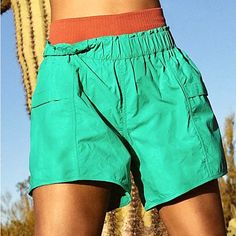 Nwt Free People Green Shorts Solid Color Summer Bottoms For Outdoor, Solid Color Summer Outdoor Bottoms, Outdoor Bottoms With Pockets For Beach Season, Summer Beach Season Bottoms For Outdoor, Casual Shorts For Beach Season And Outdoor Activities, Short Beach Season Bottoms For Outdoor, Green Shorts For Beach Season Outdoor, Green Shorts For Beach Season Outdoor Activities, Green Beach Season Shorts For Outdoor