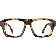 Channel 70s vibes with a modern edge in these flat-top square glasses. Made from glossy hand-polished acetate the thick flat-top eyeglasses features chunky temple arms and bridge. Ideal for eye-catching glasses and stylish sunglasses the look is fitted spring hinges for added comfort. It is available in the following colors: tortoiseshell storm and clear. | Zenni Men's Square Prescription Eyeglasses Tortoise Shell Plastic Stylish Glasses For Men, Gq Mens Style, Zenni Optical, Oval Face Shapes, Bespoke Tailoring, Stylish Glasses, Square Glasses, Chill Fits, Stylish Sunglasses