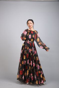 Chiffon Black Flower Long Party Dress Evening Wedding Lightweight Sundress Summer Holiday Beach Dress Bridesmaid Dress Maxi Skirt Detail Info: ❤ Color: Black flower as picture More color choice link: https://www.etsy.com/listing/213656440/chiffon-dress-color-card?ref=shop_home_feat_1 You just note the color number you want with order. ❤ Material: Chiffon ❤ The dress doesn't limit the chest size and waitst size, arm hole 45cm (if your upper arm circle circumference is more than 40cm, please not y Bridesmaid Maxi Skirt, Tea Length Bridesmaid Dresses, Beach Holiday Dresses, Sundress Summer, Evening Dresses For Weddings, Shower Dresses, Holiday Beach, Color Number, Dress Bridesmaid