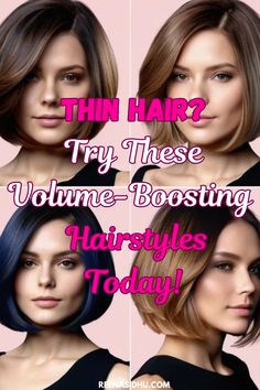 Say goodbye to flat hair with these easy volume-boosting hairstyles! Perfect for thin hair. #HairstyleTips #ThinHairSolutions #VolumeBoost