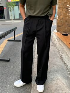 Wiaofellas - Men's Clothing Spring Summer Korean Style Suit Pants Fashion Versatile Casual Straight Pants Loose Solid Color Trousers Size Chart (Unit: CM) M Waist: 72CM Length: 97CM Hips: 96CM L Waist: 74CM Length: 99CM Hips: 100CM XL Waist: 76CM Length: 101CM Hips: 104CM XXL Waist: 78CM Length: 103CM Hips: 108CM (1 inch = 2.54 cm, 1 cm = 0.39 inch) Note:1.The folllwing size information is mearsured from the flatly paved clothes. 2.Please allow 1-3cm differ ,and this item has some elesticityItem Korean Style Suit, Summer Korean Style, 2024 Spring Summer, Pants Loose, Blazer Shirt, Hot Jeans, Suit Pants, Straight Pants, Jeans For Sale