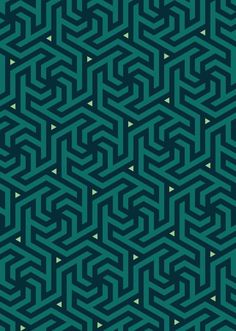 an image of a pattern that looks like hexagonals in blue and green