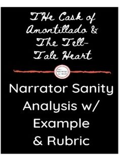 the case of ananitiada & the tell tale of the heart by narrator sanity