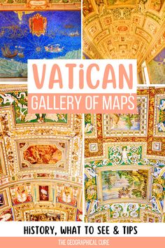 Pinterest pin graphic for guide to the Gallery of Maps Long Corridor, Museum Guide, City State, Culture Travel, Art Lovers, 16th Century, Italy Travel