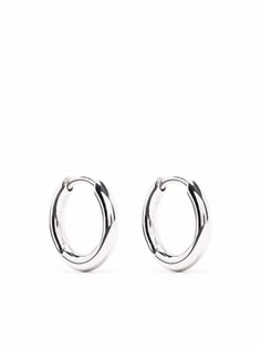 Silver sterling silver small Classic hoop earrings from Tom Wood featuring polished effect, small hoop design and clasp fastening. Sold in pairs.. | Tom Wood small Classic hoop earrings Hoop Earrings Aesthetic, Small Silver Hoop Earrings, Tom Wood, Earrings Aesthetic, Hoop Design, Small Earrings, Girly Jewelry, Wood Jewellery, Jewelry Inspo