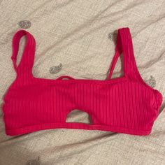 -Super Cute -No Tags But Never Worn!! -Size L But Should Fit Around A Womens S/M (I Can Also Include Never Worn White Bottoms For 6 Dollars Extra) Pretty Swimsuits, Target Swim, White Bottoms, Sock Outfits, Swim Suits, Bathing Suit, Womens Swim, Bathing Suits, Hot Pink