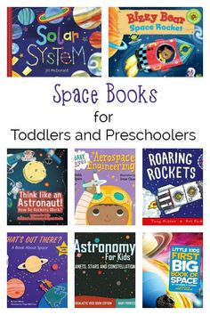 books for toddlers and preschoolers to read in the solar system, including space books