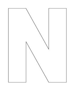 the letter n is shown in black and white