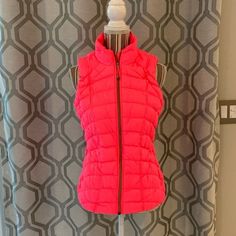 Excellent Condition, Smoke Free Home, Ships Within 24 Hours. Athleta Hot Pink Down Puffer Vest. Color: Pink. Size: Medium. Measurements Shown In Photos. Lt Puffer Vest, Hot Pink, Puffer, Jackets For Women, Jackets & Coats, Ships, Size Medium, Pink, Women Shopping