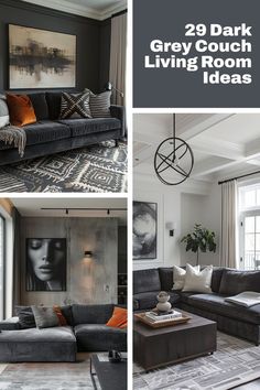 grey couch living room decor ideas