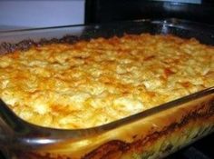 a casserole dish sitting on top of a stove