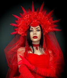 A chic red headband will make your look the most vivid at the festival, ball, party. The maximum height of the composition is 8.3 inches. The maximum length of a veil is 44.5 inches. The veil is removable and secured with hairpins. The size of the product is adjustable using an elastic band that connects the sides of the headband. 100% designed and handmade by our designers ( SETA Design studio in Kyiv).  It will be securely packed in a box. Feel free to contact us if you have any questions.   We accept return. Contact us within 3 days of delivery. Delivery of goods is returned within 7 days from the date of delivery. We do not accept cancellations. But please contact us if you have any problems with your order. A refund will be issued as soon as we receive the goods. Buyer is responsible Fantasy Red Headpiece For Costume Party, Red Fantasy Headpiece For Costume Party, Red Fantasy Costume Headpieces, Fantasy Festival Costume Hats And Headpieces In Red, Bohemian Red Headpiece For Party, Red Bohemian Headpiece For Party, Crown With Flowers, Red Bride, Feather Crown