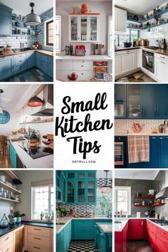 small kitchen tips that are easy to use and great for decorating the space in your home