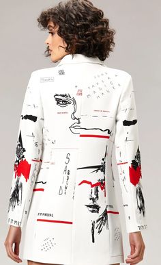 Cool Romanian brand that creates unique, bold and brave designs. Storm Fashion, Denim Diy Clothes, Ropa Upcycling, Diy Clothes Refashion, Unique Jackets, Fancy Dress Design, Work Wardrobe, Jacket Design