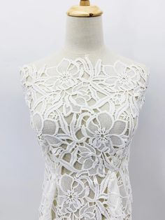 CLEARANCE Ivory White Polyester Floral Guipure Embroidery Fabric by the Yard French Wedding Lace Bridal Dress Fabric SS211109-EMB09 - Etsy White Embroidered Fabric With Lace Trim For Ceremonies, White Scalloped Lace Sleeveless, Sleeveless White Scalloped Lace, Embroidered White Lace For Ceremony, White Embroidered Lace For Ceremony, White Intricate Embroidery Lace For Ceremony, White Intricate Embroidered Lace For Ceremony, White Lace With Intricate Embroidery For Ceremonies, Ceremony White Dress With Intricate Embroidery