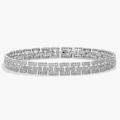 Delicate diamonds shimmer from each link of this mesmerizing bracelet. It is artfully crafted from cooly lustrous 14k white gold for a look of timeless luxury. Timeless Luxury, Diamond Fashion, Link Bracelets, Fashion Bracelets, Panther, Jewelry Bracelets, Diamonds, White Gold, Bracelet