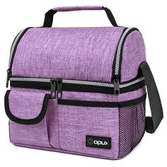 an image of a purple lunch bag