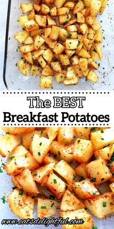 the best breakfast potatoes recipe is made with fresh, seasoned potatoes and parmesan cheese