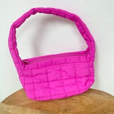 Add a pop of color to your outfit with this baby. Practical and super trendy bag. - Color: PINK Trendy Square Nylon Shoulder Bag, Trendy Square Nylon Bag, Trendy Square Nylon Bags, Cute Pink Bags For Spring, Cute Nylon Bag With Zipper Closure, Versatile Everyday Pink Bag, Trendy Pouch Satchel For Daily Use, Trendy Daily Use Pouch Satchel, Cute Nylon Bags For Everyday Use