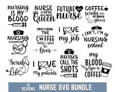 nurse svg bundle for nurses