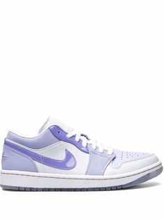 the nike air jordan 1 low in white and purple