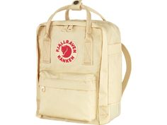 Fjallraven Kanken Mini Daypack Light Oak One Size F23561-115-One Size. The Mini-version is suitable for small children as well as for full grown adults who are looking for a small backpack. It is perfect for carrying a change of clothes for preschool or food on an outing and as a smart everyday bag for books water bottles fruit and more. The shoulder straps are long and adjustable and fit both small and big backs. They can be fastened with a clasp so that they are not in the way when at their ti Bag For Books, Fjallraven Kanken Mini, Popular Backpacks, Fjällräven Kånken, Kanken Mini, Light Backpack, School Children, Small Backpack, Kanken Backpack