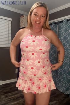 I ordered this swimwear for my wife. She got this one that is a PINK color. The garment is two pieces. It is very well made. My wife reported that it is comfortable and sized appropriately. Nice Tankini! #walkonbeach #beaches #tankini #tankinihaul #swimsuits #swimwear #bathingsuits #beachwear Fitted Sleeveless Tankini For Beach Cover-up, Fitted Ruffled Tankini For Summer, Summer Stretch Tankini For Beach Cover-up, Summer Beach Party Halter Neck Tankini, Summer Stretch Swim Skirt With Ruffles, Summer Stretch Ruffle Swim Skirt, Fitted Swim Dress For Beach Party In Summer, Sleeveless Ruffle Swim Dress For Beach Season, Fitted Swim Dress For Summer Beach Party