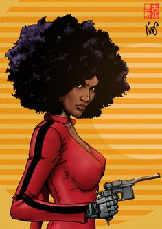 Misty Knight: Hero For Hire - Fastfood.deviantart.com Costumes For Black Women, Black Artwork, Black Cartoon, Afro Art