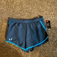 Nwt Under Armour Shorts In Size Large. Under Armour Blue Shorts For Summer, Blue Under Armour Summer Shorts, Under Armour Blue Bottoms For Summer, Under Armour Summer Blue Bottoms, Blue Under Armour Bottoms With Built-in Shorts, Sporty Blue Under Armour Bottoms, Under Armour Blue Workout Bottoms, Under Armour Blue Sports Shorts, Blue Under Armour Sports Shorts